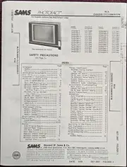 Sams Photofact 2687-1 Service Manual for RCA JPR950W-1 JPR950W-2 JPR950W-3