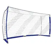 Portable Soccer Goal Net for Teens/Adults - Quick Set-Up Soccer 12 x6 ft Blue