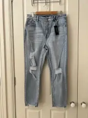 Decjuba Tyler Distressed Slim leg Jeans Size 14 New with Tags