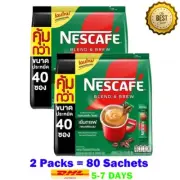 80 Sticks NESCAFE Blend & Brew Espresso Roast 3in1 Coffee 15.8g Instant Coffee