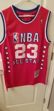RED Michael Jordan Mitchell & Ness 1989 all Star Jersey XL Hardwood classics