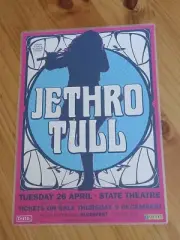JETHRO TULL - 2011 AUSTRALIA Tour - Laminated Promo Tour Poster