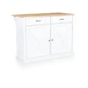 Norman Kitchen Bar Island On Wheels Drop Leaf Bench Table Buffet Cart Sideboard Cabinet Rolling