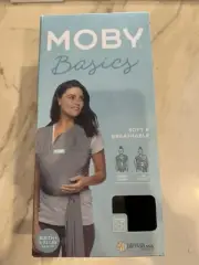 Moby Classic Wrap Baby Carrier - gray Sling Infant Mom