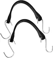 Alipis 2pcs Heavy Duty Rubber Tie Down Straps with Hooks Elastic Bungee Cords for Trucks Trailers Rvs Secure Grip for Cargo and Tarp Securing Durable and Versatile