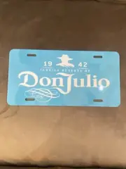 DON JULIO 1942 License plate display Man Cave Garage Tiki Bar