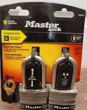 MasterLock Stainless Steel 5SSTLH 2 Pack Security Level 9