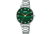 Lorus RG229VX9 Green Dial Silver Stainless Steel Womens Watch