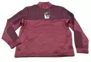 Callaway Opti-Dri Golf 1/4 Zip Pullover Mens Small Black Fig Heather Stretch