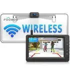 HD 1080P 5-inch Wireless Backup Camera, 5" Split Screen Monitor Rear View Lic...