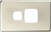 HPM Excel 1 Gang Powerpoint Coverplate, Matt Silver