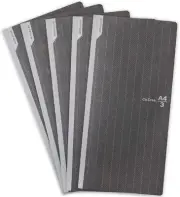 Notebook Notepad, K.Crie, A4 X 1/3, NS Series, Square, 5 Books, Black, 77762 X 5