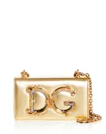 Dolce & Gabbana Dg Girls Metallic Phone Case Shoulder Bag