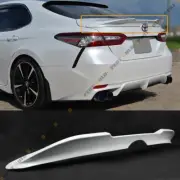 FOR 2018-2024 TOYOTA CAMRY PEARL WHITE DUCKBILL TR STYLE REAR TRUNK LID SPOILER (for: Toyota)