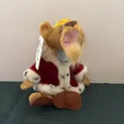 Disney Store Robin Hood Prince John Lion Bean Bag 8" Stuffed Plush W Tags