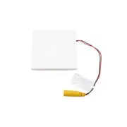 2 1/2" Sq. Ornamental Downward Low Voltage LED Lighted Post Cap - White