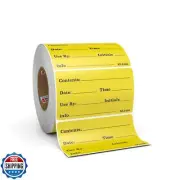 Dissolvable Food Labels for Glass, Plastic Metal, Wood - Washes Off No Residu