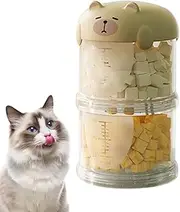 Lueear Dog Treat Container for Countertop | Treat Containers with Lids for Pets - Food-Grade Pet Snack Storage Box Cookie Jar Organizer for Grain Pellet Rice Kitchen Pantry Travel Outdoor
