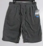 Men's Dunlop Sport Gray Jogger Sweat Shorts Drawstring Waist Side Pockets Gray