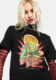 [Retro-a-go-go!] Mars Attacks Human Scum Graphic Tee
