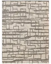 Exquisite Rugs Aldridge Hand-Knotted New Zealand Wool & Bamboo Silk SilverArea Rug
