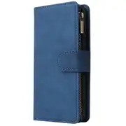 Zipper Flip Wallet Case For Huawei P30 Lite Hand Strap Luxury PU Leather Case Cover