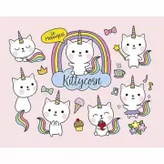 Kittycorn Surprise Rainbowcorn Unicorn Cat 12x8 Full Wall Photo Mural Wallpaper