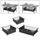 under Table Storage Bag,Camping Table Rack Bag,Sturdy Outdoor Indoor Folding Net