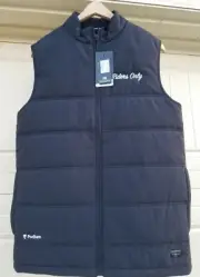 NWT! Men's TRAVIS MATHEW "Cold Bay" Lightweight Puffer VEST sz SMALL **LOGOS**