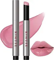 [KIMUSE] Lip Plumper, Hydrating Lip Gloss, Click Tinted Lip Balm Solid Lipstick for Plumps & Moisturizes, Long-wearing All-in-one Lip Plumping, Gloss, Balm