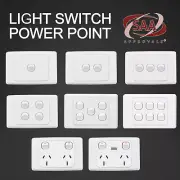 Power Point USB Wall Socket Outlet GPO Light Switch 10A 240V AU Switch
