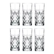 RCR Melodia Crystal Highball Tumbler Glasses 360ml - Set of 6