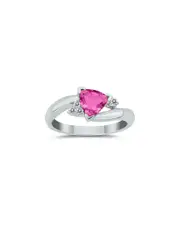 Gem Spark 14K 0.78 ct. tw. Diamond & Pink Topaz Ring