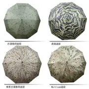 Tactical Folding Nylon Waterproof Rainproof Sunshade Umbrella Night Camouflage