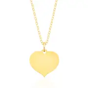 9ct Yellow Gold Silver Filled Heart Pendant