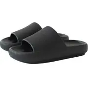 OZNALA 2023 Pillow Slides Sandals Ultra-Soft Slippers Anti-Slip Extra Soft Cloud Shoes Black 42-43