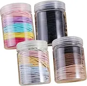 FOYTOKI Elastic Hair Bands Set 4pcs Women's Headbands Colorful Nylon Hair Ties Head Rope