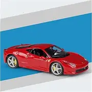 Scale Finished Model Car 1:24 Scale for Ferrari 458 Italia F12 Metal Diecast Car Model Static Display Miniature Vehicle Collector Die-cast Vehicle(458 Italia)
