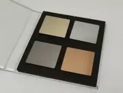Sample Book of four colors Chrome Gunmetal Brass Gold Burnished Copper rose gold