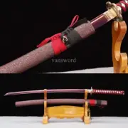 Japanese Katana 1095 Carbon Steel SHINOGI ZUKURI Full Tang Samurai Sword Sharp .