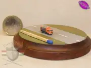 Garbage Truck T-scale 1:450 vehicle Hand-painted Metal Model
