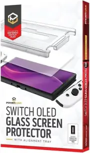 Powerwave Switch OLED Glass Screen Protector with Alignment Tray