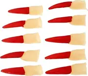 MERRYHAPY Festival Halloween Prop Witch Finger Decorative Fake Fingers Multi-Use Halloween Prop Comfortable Reusable Fingers