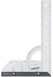 wolfcraft Universal Angle & Try Square I 5205000 I for Measuring, Marking, Drawi