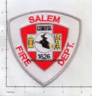 Massachusetts - Salem MA Fire Dept Patch v8 - Old Style POINTY HAT
