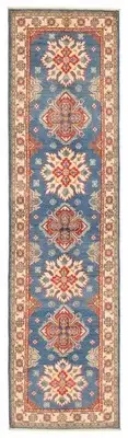 Vintage Hand-knotted Runner Rug 2'6" x 9'4" Traditional Wool Carpet
