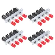 4pcs 50MA DC 30V 6 Pin 4 Position Soldering DPST Push Button Power Switch