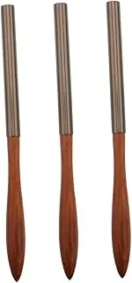 Beavorty 3pcs Set Nail Pen Nail Art Polish Pen Dip Powder Brush Nail Art Shading Brush Nail Painting Nail Tools Gradient Painting Brush French Manicure Pen Nylon Wool Brown