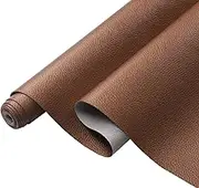 Picheng Lychee Texture Pearlescent Faux Leather 13.8"X53"(35cmX135cm),Soft Faux Leather Sheets Roll Very Suitable for Making Crafts,Leather Earrings, Bows,Sewing DIY Projects (Bronze)