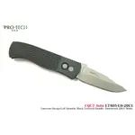 PROTECH EMERSON CQC7黑浪鋁柄左手版刀- (20CV 鋼 石洗處理)